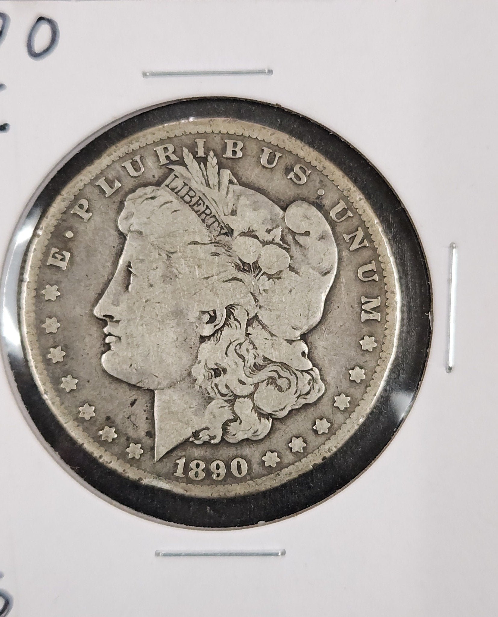 1890 Carson City Morgan Dollar VG — Obverse