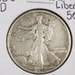 1938-D Walking Liberty Half VF — Obverse