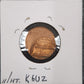 Lincoln Cent Off Center Mint Error K6UZ — Reverse