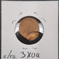 Lincoln Cent Off Center Mint Error 3XUA — Reverse