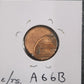 Lincoln Cent Off Center Mint Error A66B — Reverse