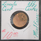 Lincoln Cent Off Center Mint Error YR9H — Obverse