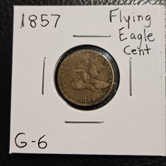 1857 Flying Eagle Cent G-6 — Obverse