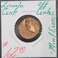 Lincoln Cent Off Center Mint Error GJGG — Obverse
