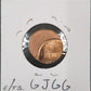 Lincoln Cent Off Center Mint Error GJGG — Reverse