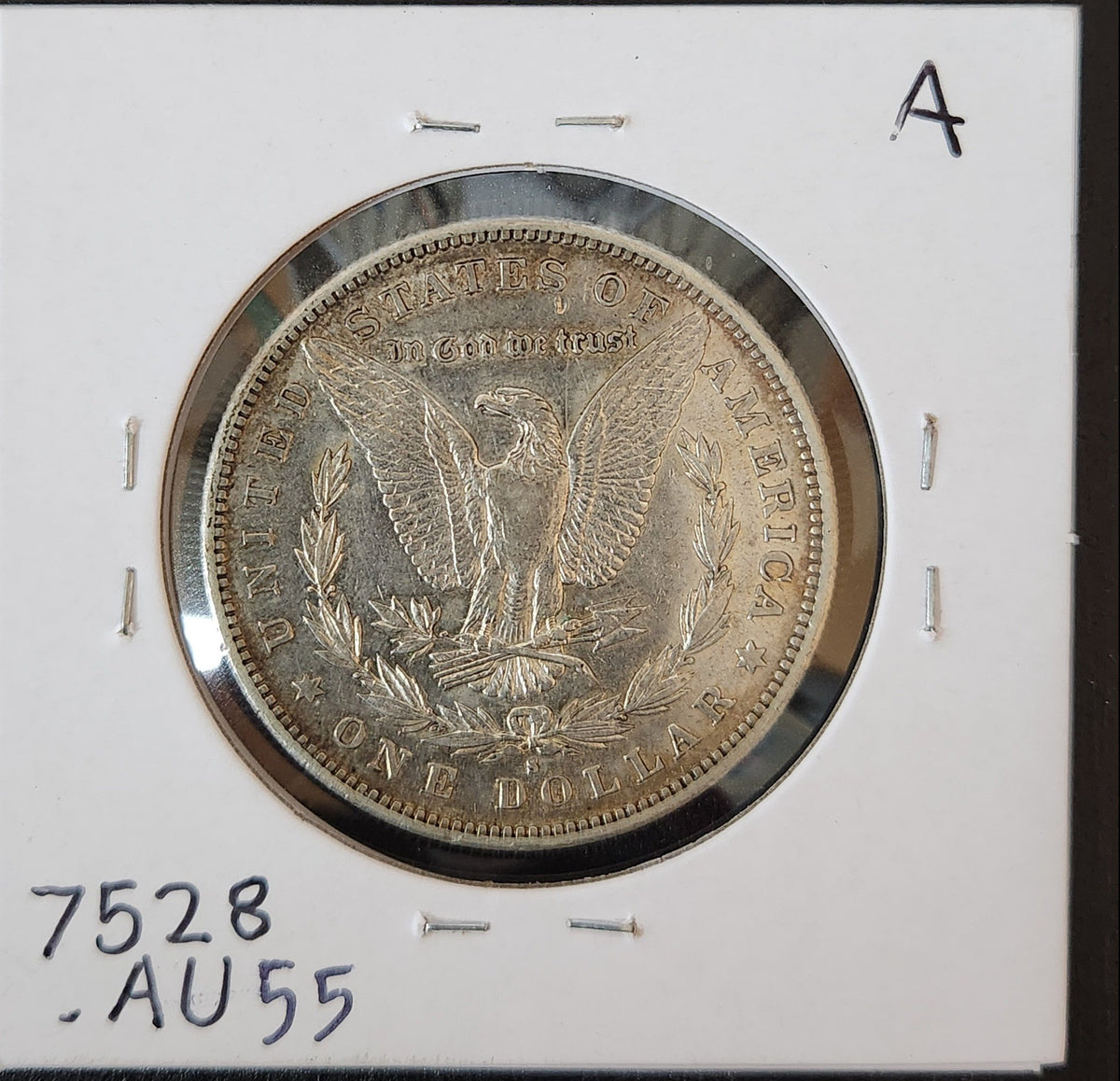 1884-S Morgan Dollar AU 7528.55 — Reverse
