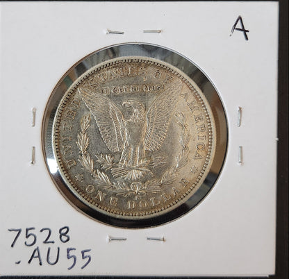 1884-S Morgan Dollar AU 7528.55 — Reverse