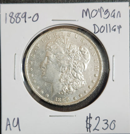1889-O Morgan Dollar AU 7556.58 — Obverse