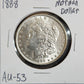 1888 Morgan Dollar AU-53 — Obverse