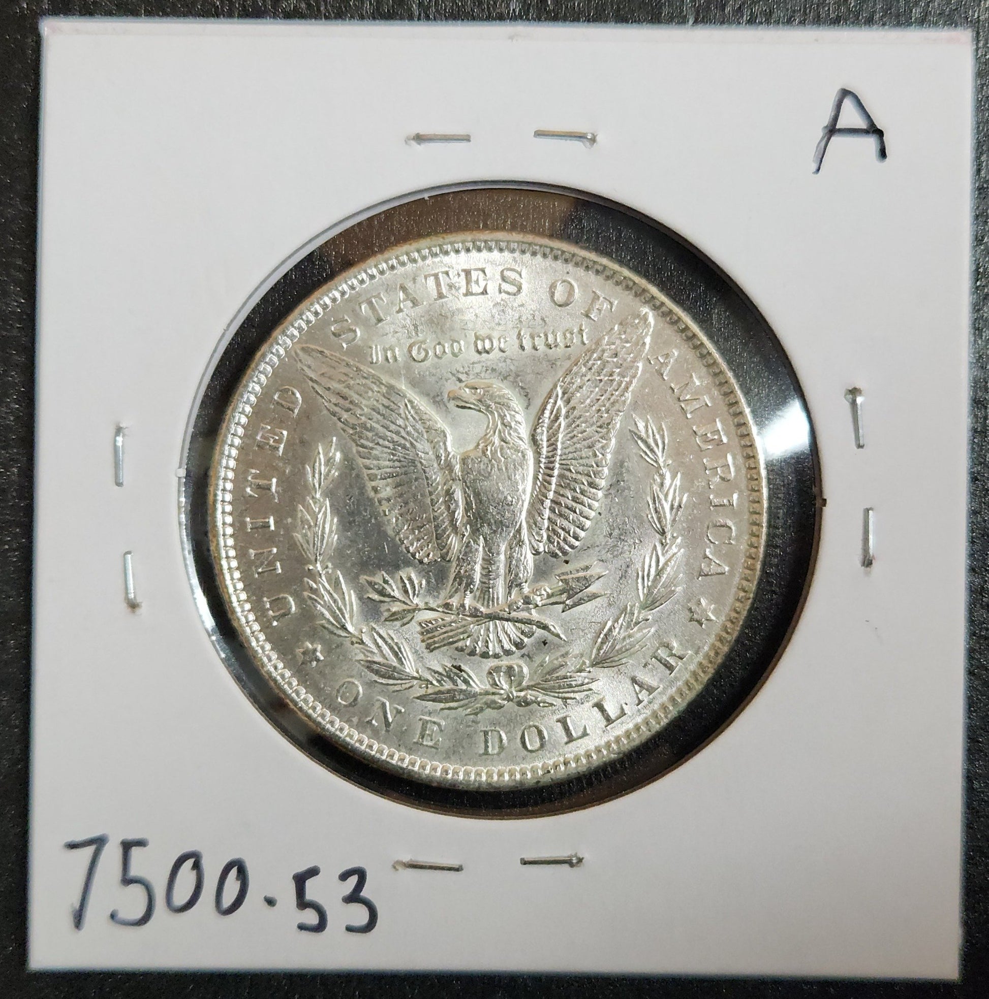 1888 Morgan Dollar AU-53 — Reverse