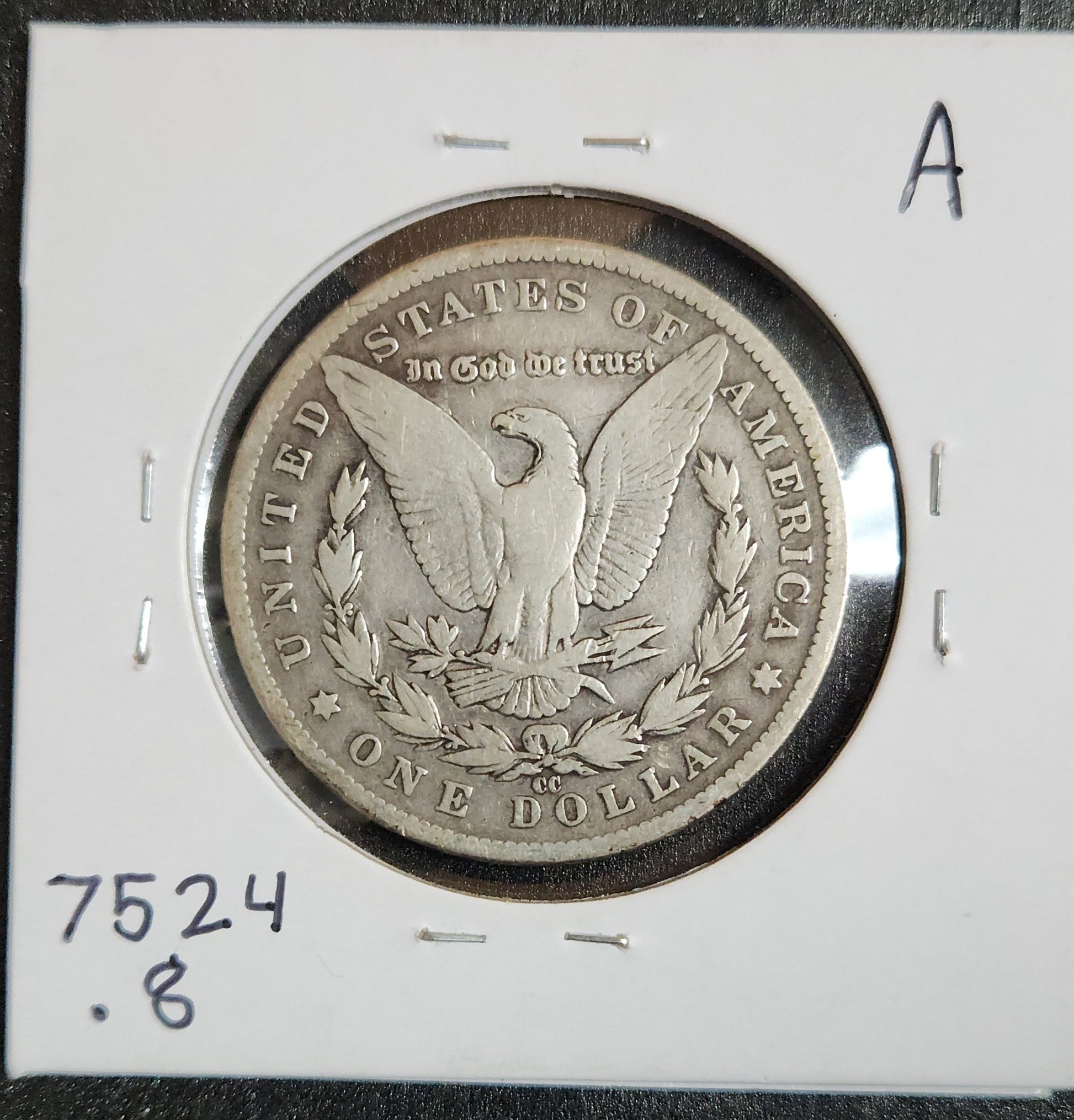 1883 Carson City Morgan Dollar VG-8 7524.8 — Reverse