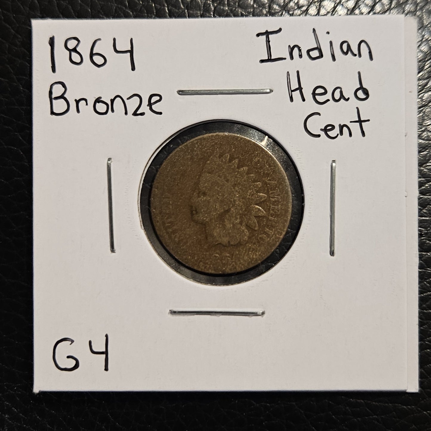 1864 Indian Head Cent G-4 1296.4-A — Obverse