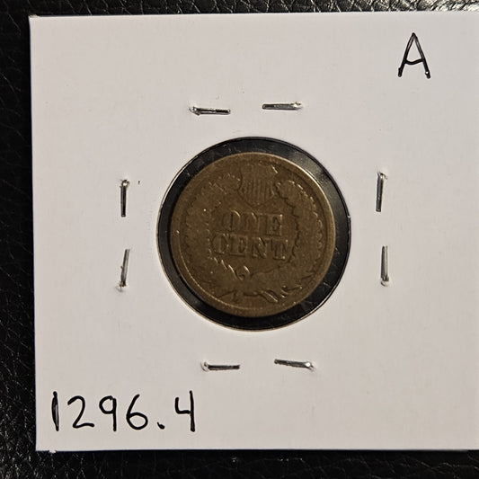 1864 Indian Head Cent G-4 1296.4-A — Reverse