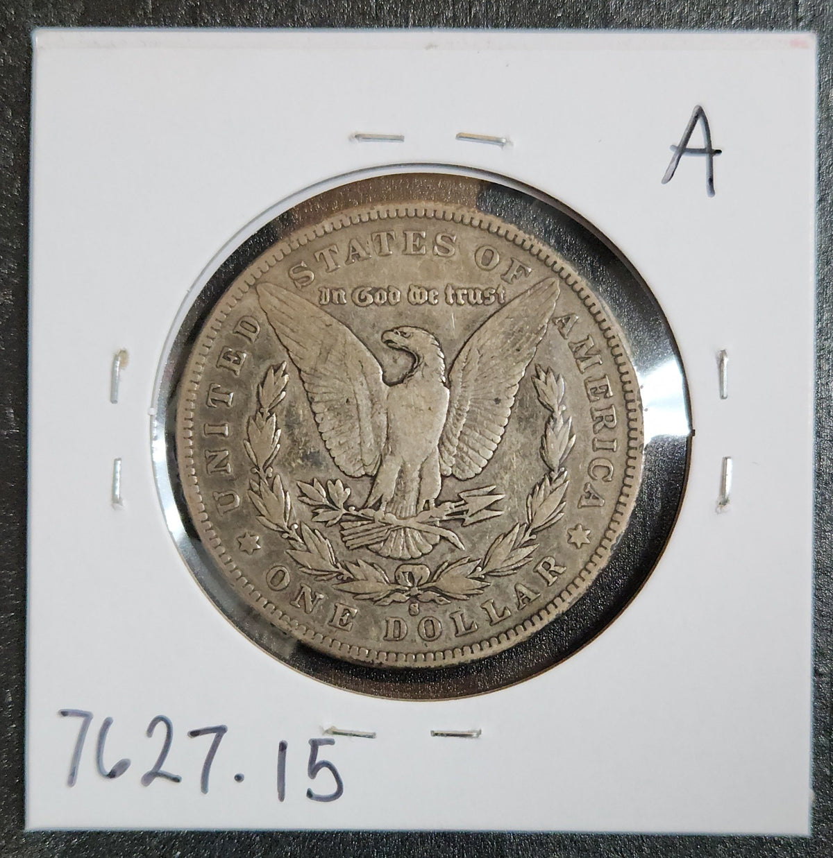 1896-S Morgan Dollar F-15 7627.15 — Reverse