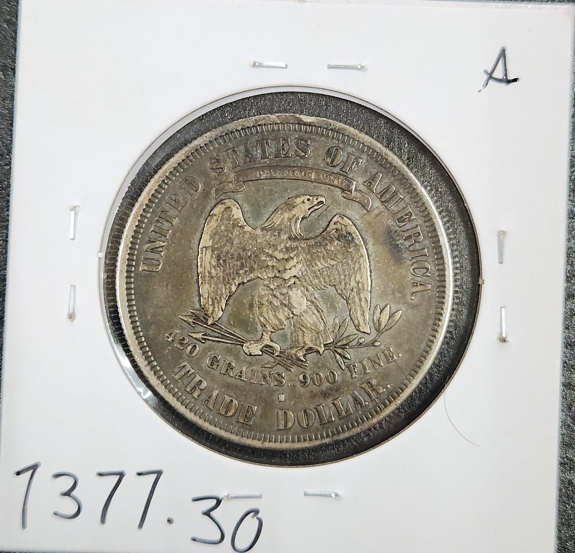 1876-S Trade Dollar VF-30 7377.30 — Reverse