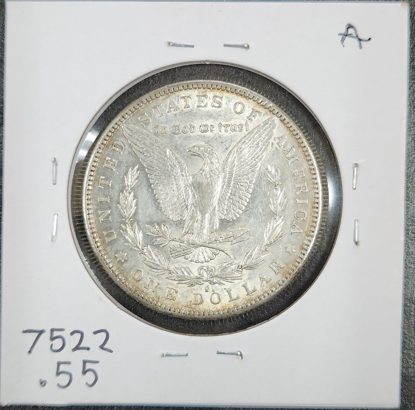 1883-S Morgan Dollar AU-55 7522.55 — Reverse