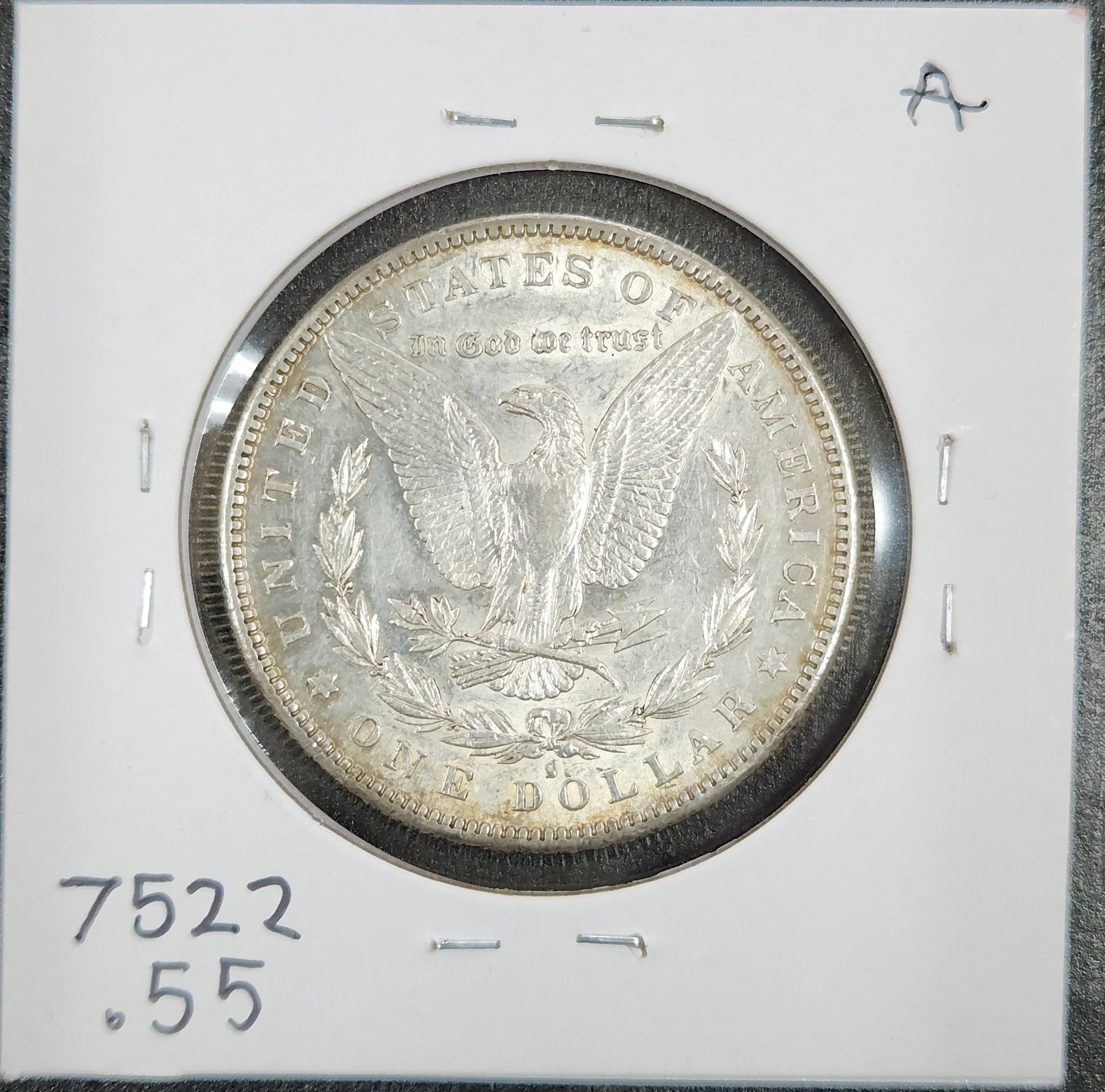 1883-S Morgan Dollar AU-55 7522.55 — Reverse