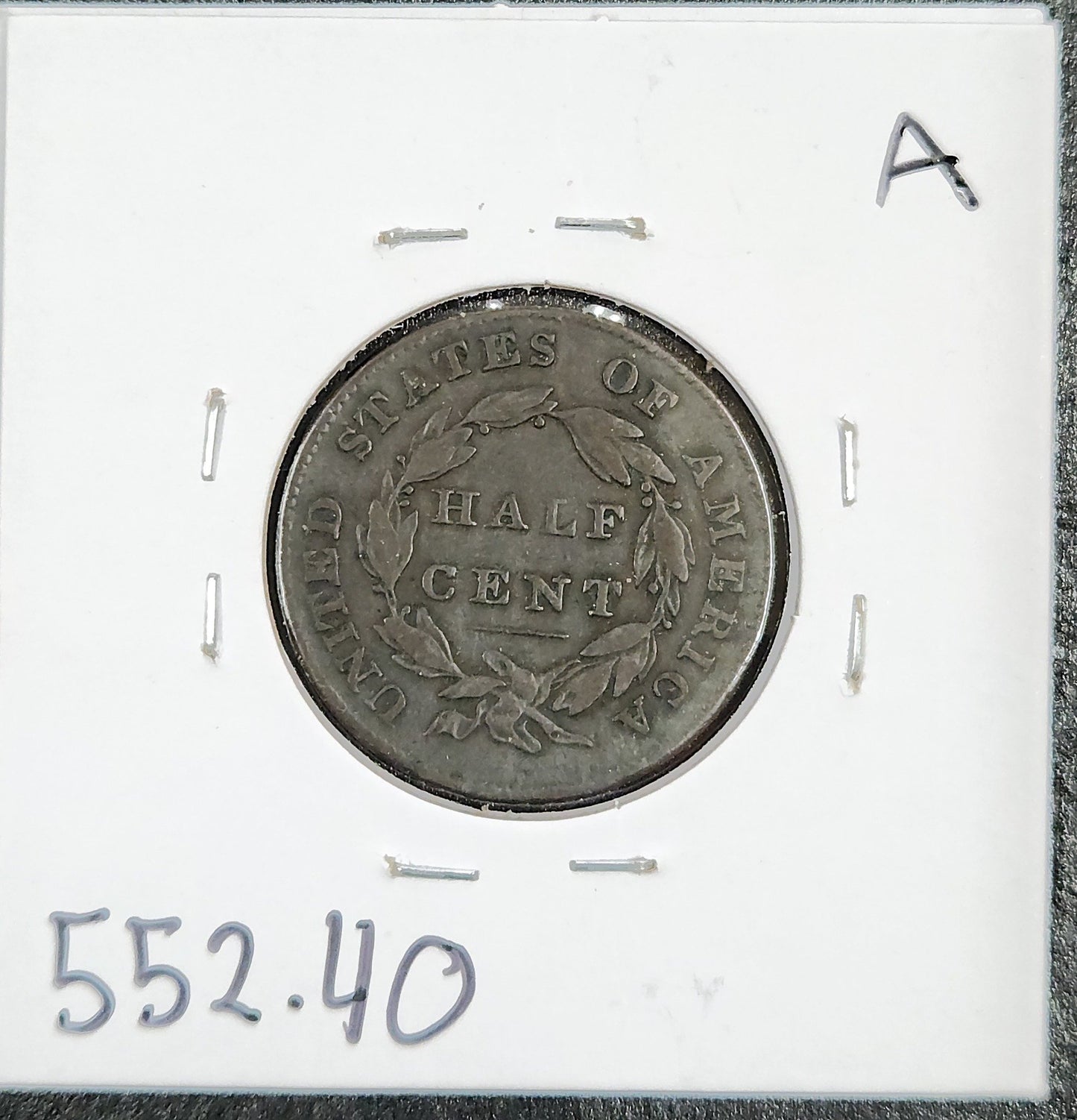 1832 Classic Head Half Cent XF-40 552.40 — Reverse