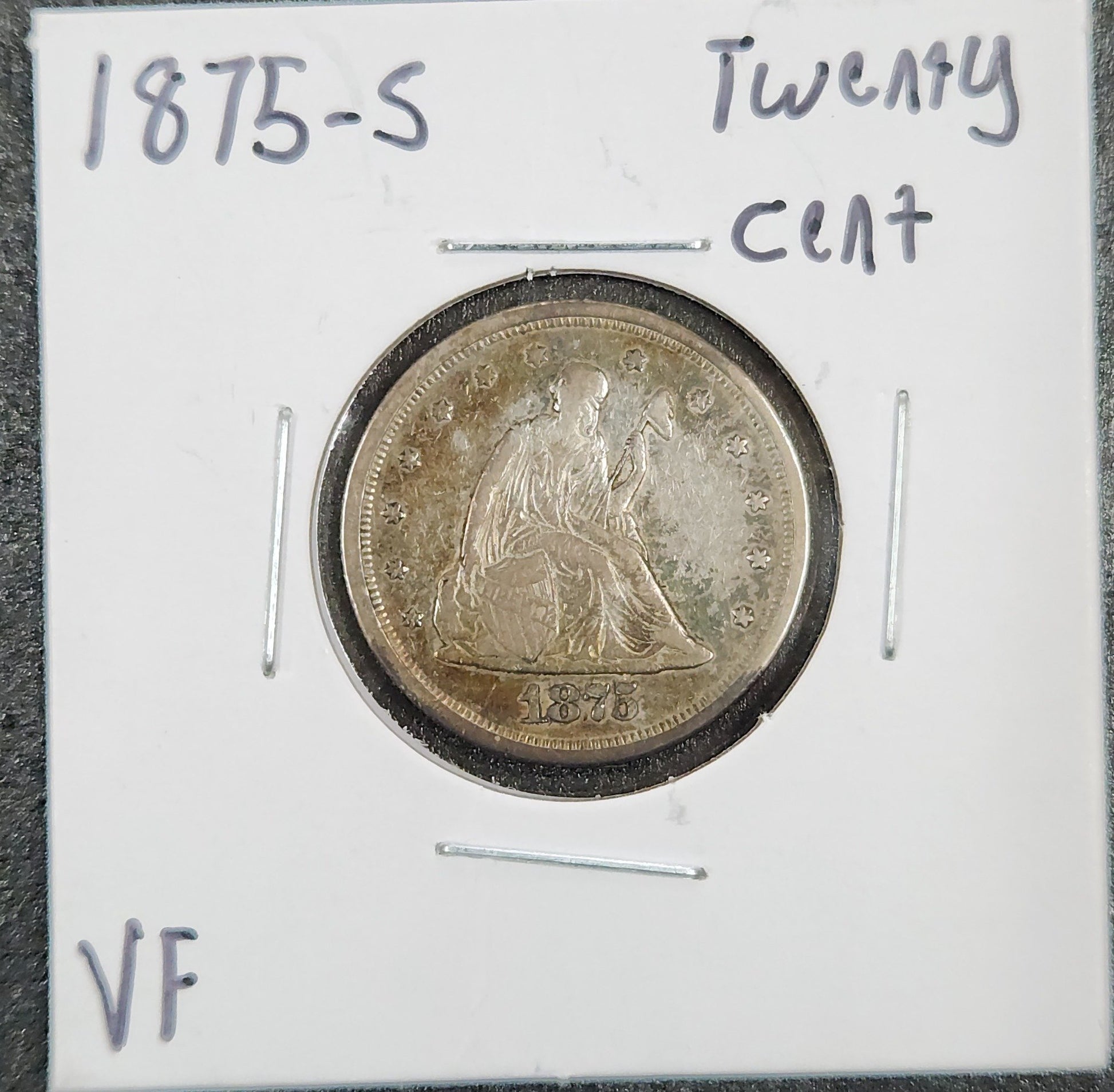 1875-S Twenty Cent VF 5040.25 — Obverse