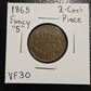 1865 2-Cent Piece Two Cent VF30 213356.30-A — Obverse