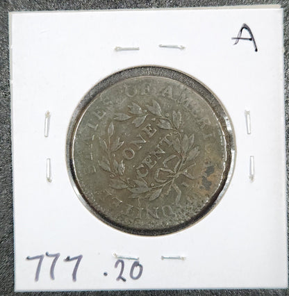1798 Draped Bust Cent 2nd Hair VF 777.20 — Reverse