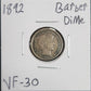 1892 Barber Dime VF-30 4321.30 — Obverse