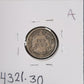 1892 Barber Dime VF-30 4321.30 — Reverse