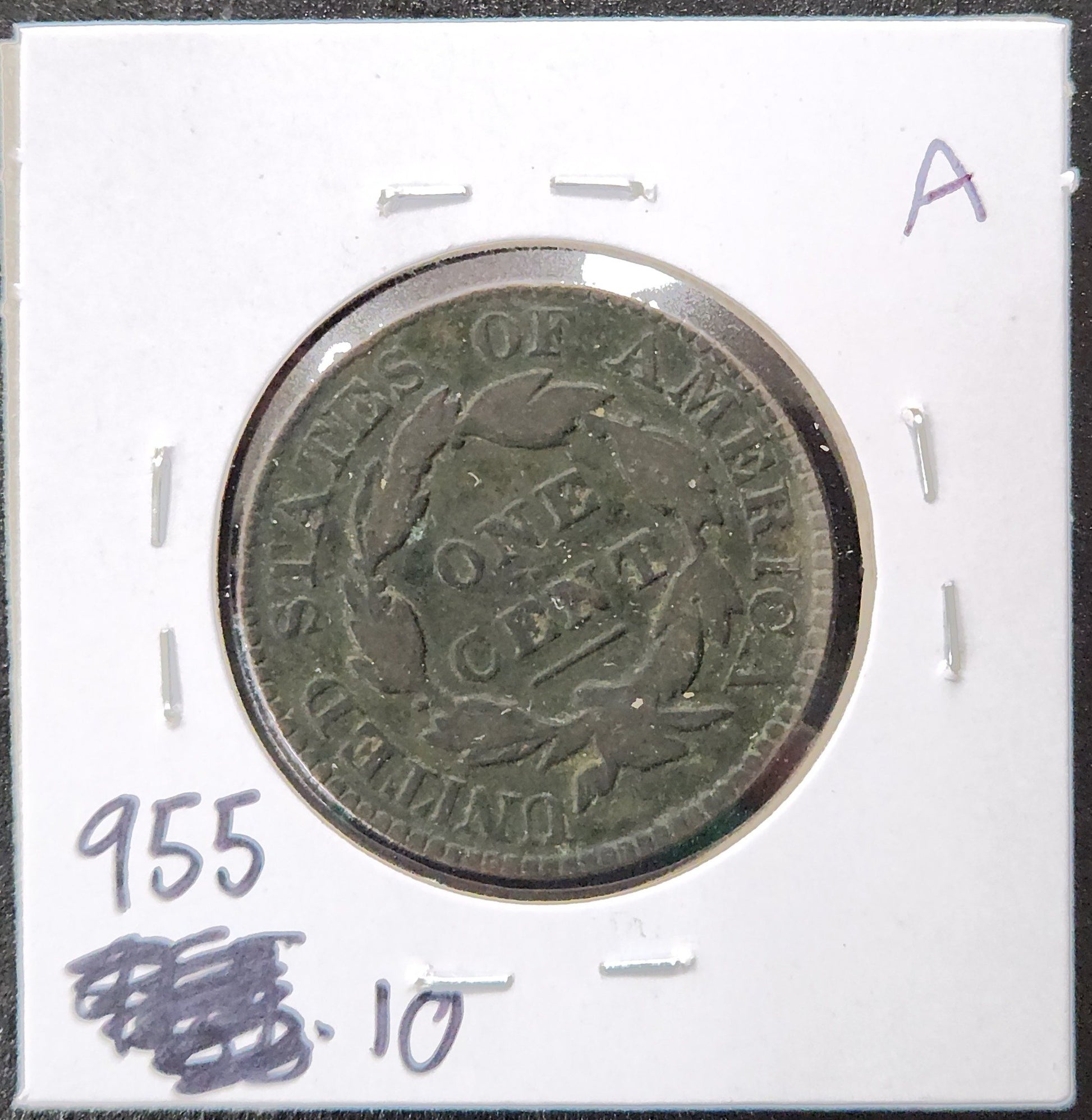 1829 Cornet Head Cent VG-10 955.10 — Reverse