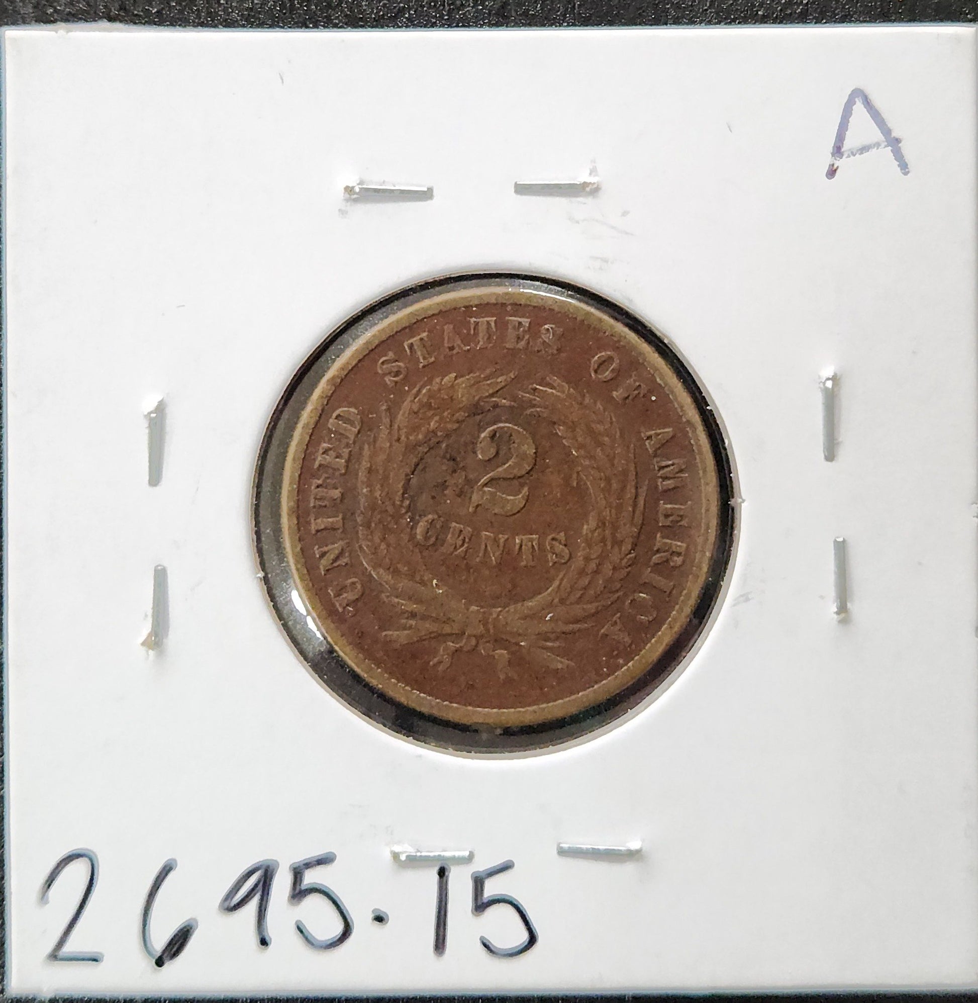1869 2-Cent Piece F-15 2695.15 — Reverse