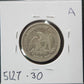 1856 Seated Quarter VF 5127.30 — Reverse