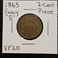 1856 2-Cent Piece "Fancy 5" Variety 213356.20-A — Obverse