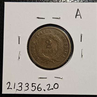 1856 2-Cent Piece "Fancy 5" Variety 213356.20-A — Reverse