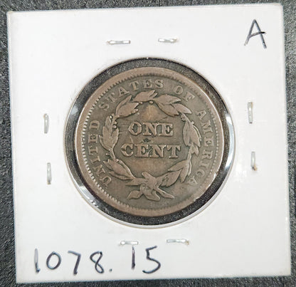 1841 Braided Hair Large Cent F-15 1078.15 — Reverse