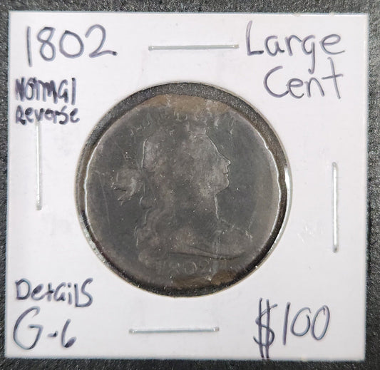 1802 Draped Cent Normal Reverse Details G-6 798.6 — Obverse