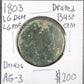 1803 Draped Bust Cent Large Date Large Fraction Details AG-3 — Obverse