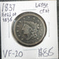 1837 Coronet Head Cent Head Of 1838 VF-20 1030.20 — Obverse