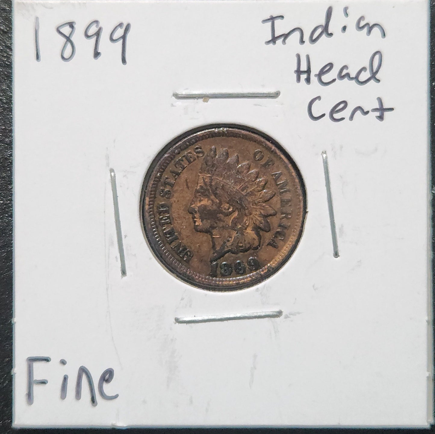 1899 Indian Head Cent Fine 1419.D12 — Obverse