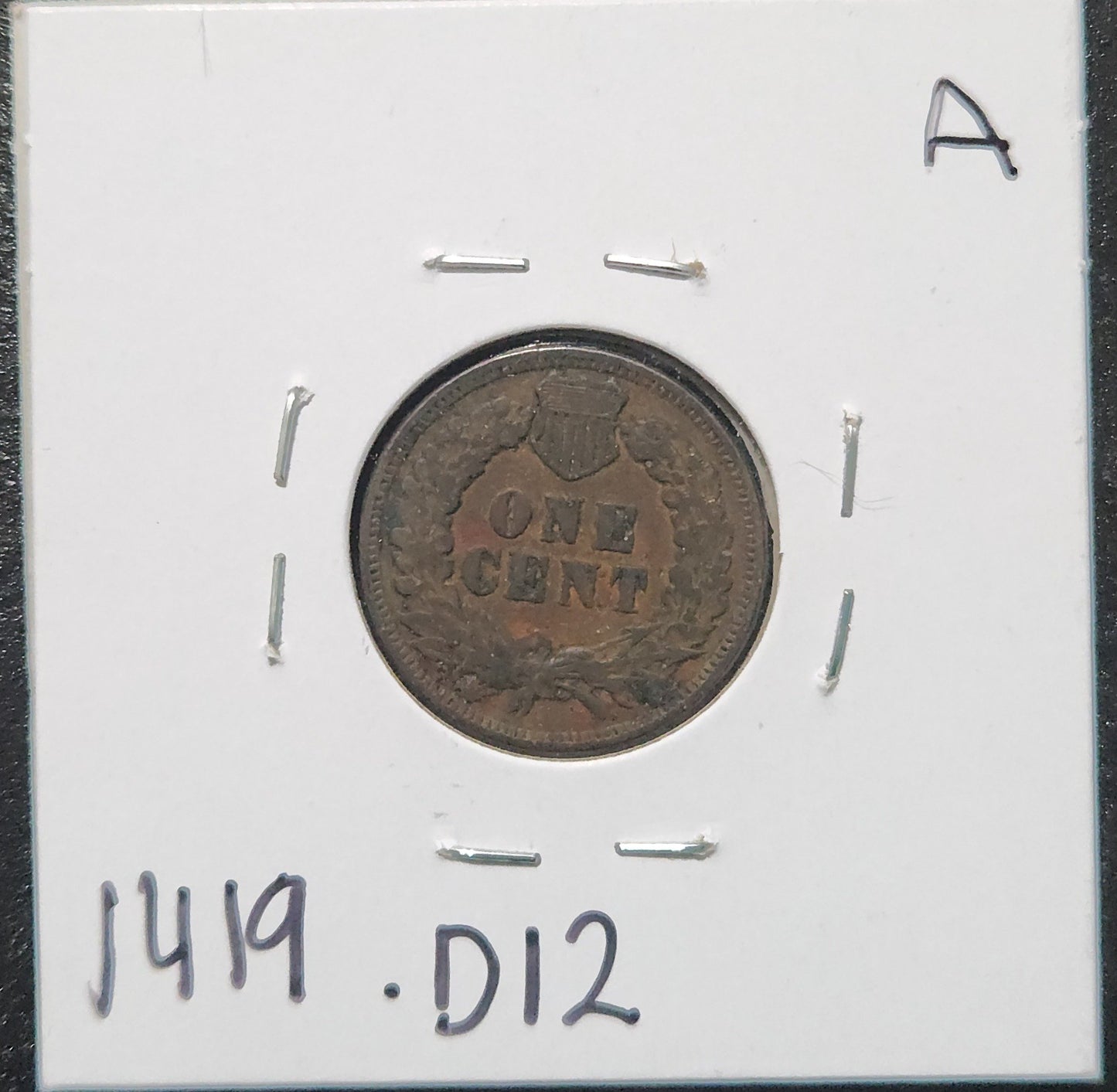 1899 Indian Head Cent Fine 1419.D12 — Reverse