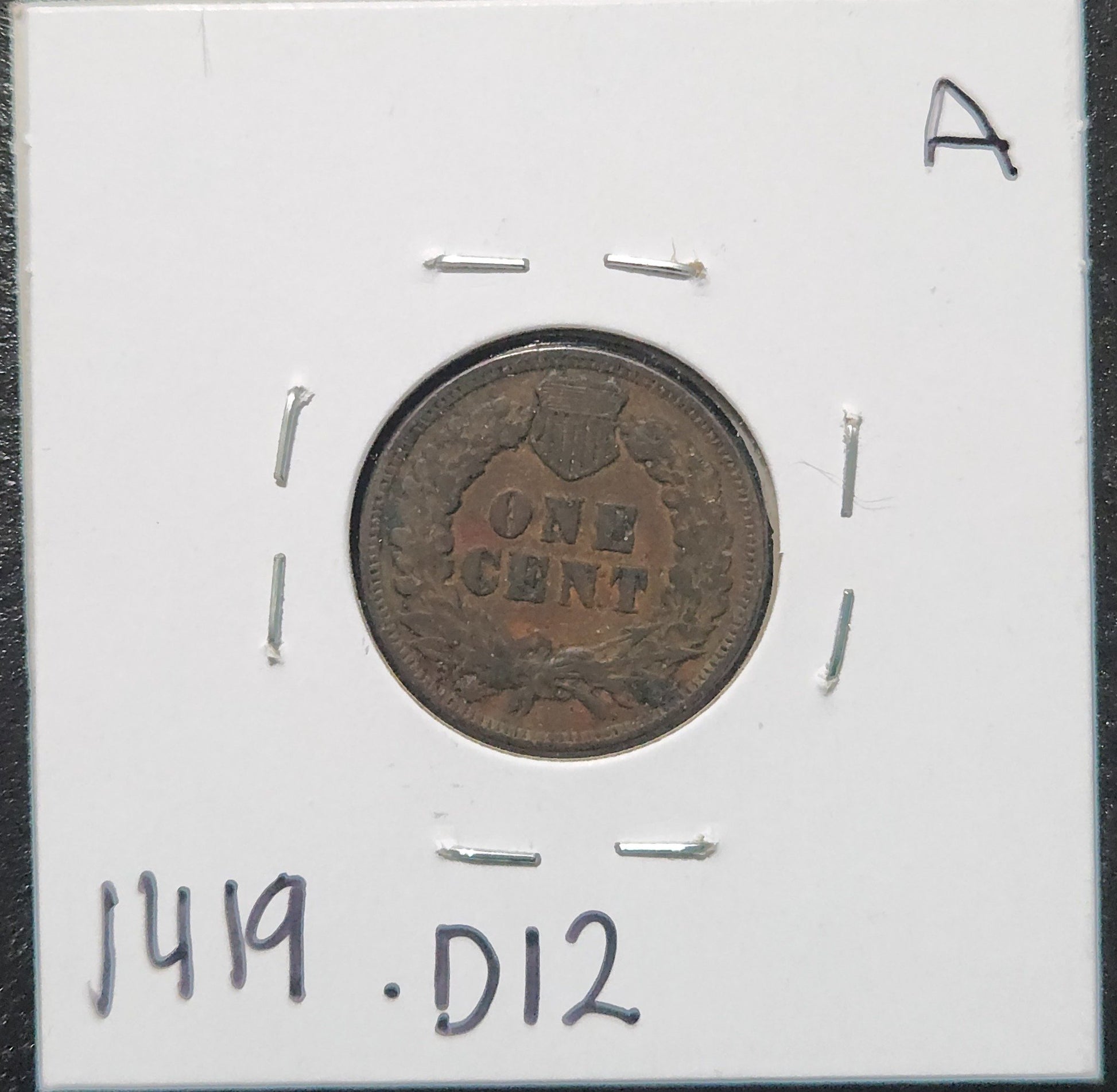 1899 Indian Head Cent Fine 1419.D12 — Reverse