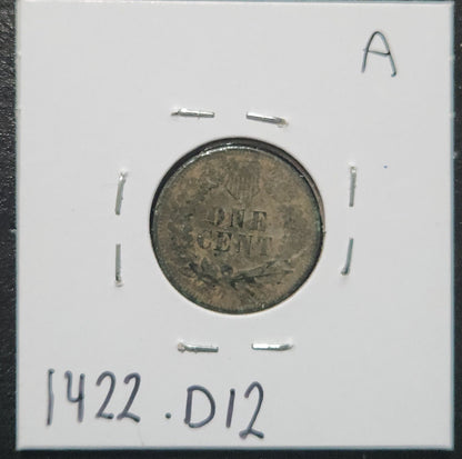 1900 Indian Head Cent Fine 1422.D12 — Reverse