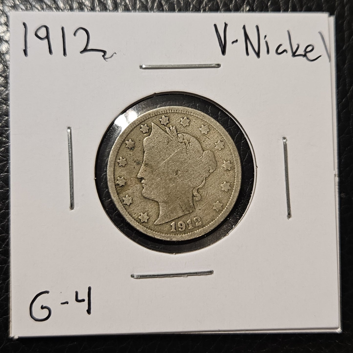 1912 V Nickel G4 2977.4-A — Obverse