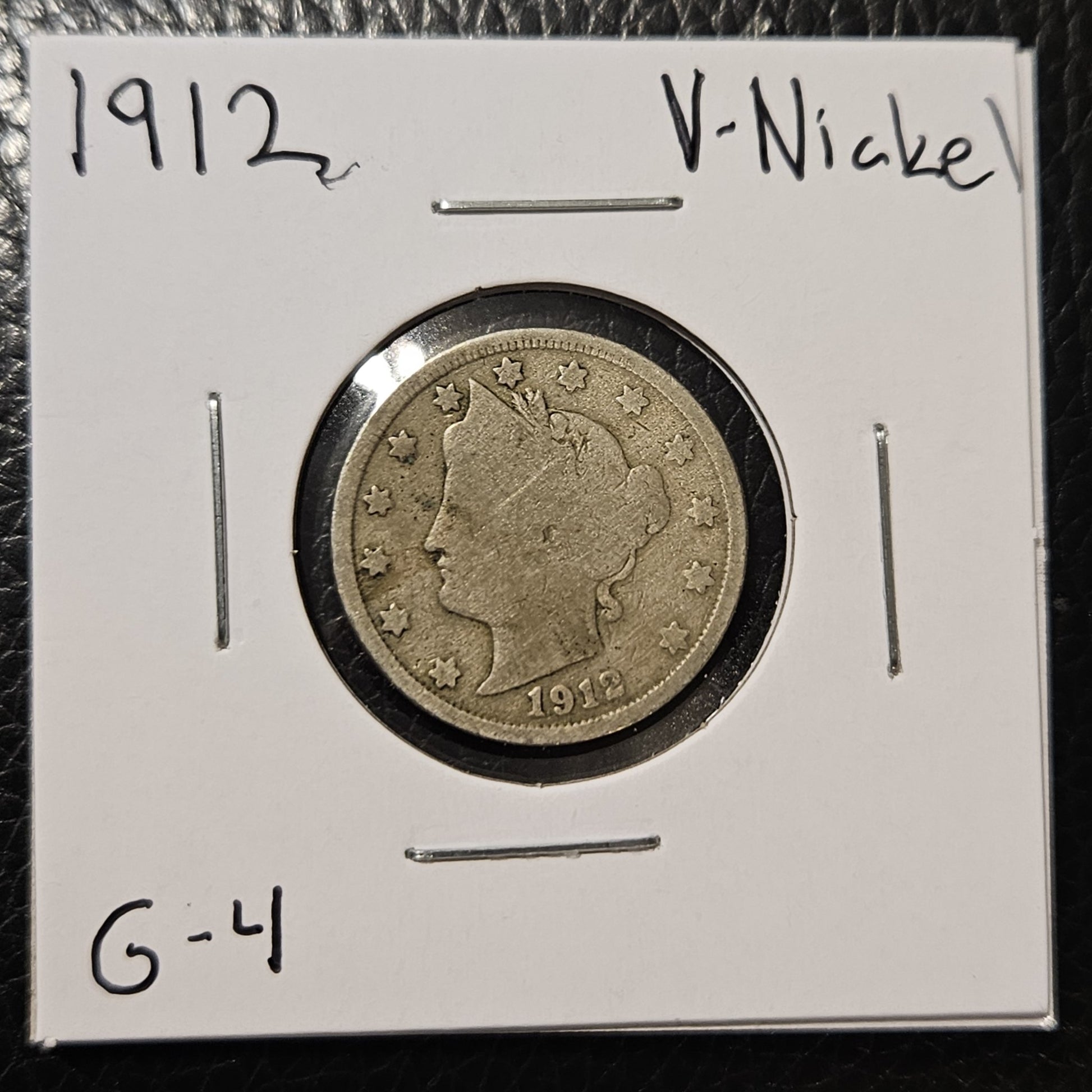 1912 V Nickel G4 2977.4-A — Obverse