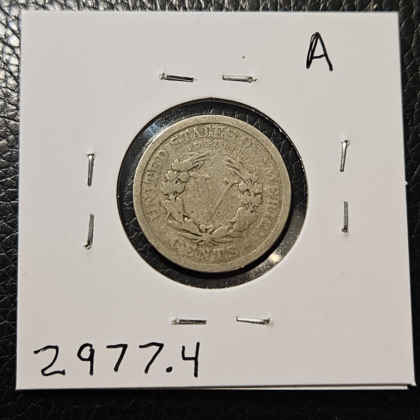 1912 V Nickel G4 2977.4-A — Reverse