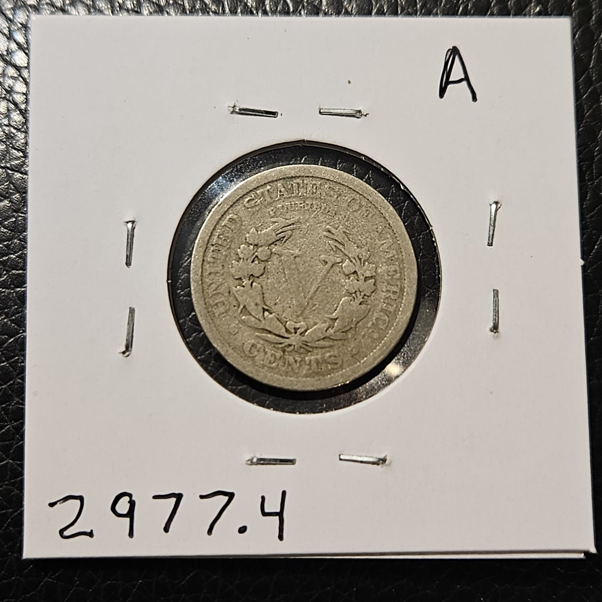 1912 V Nickel G4 2977.4-A — Reverse
