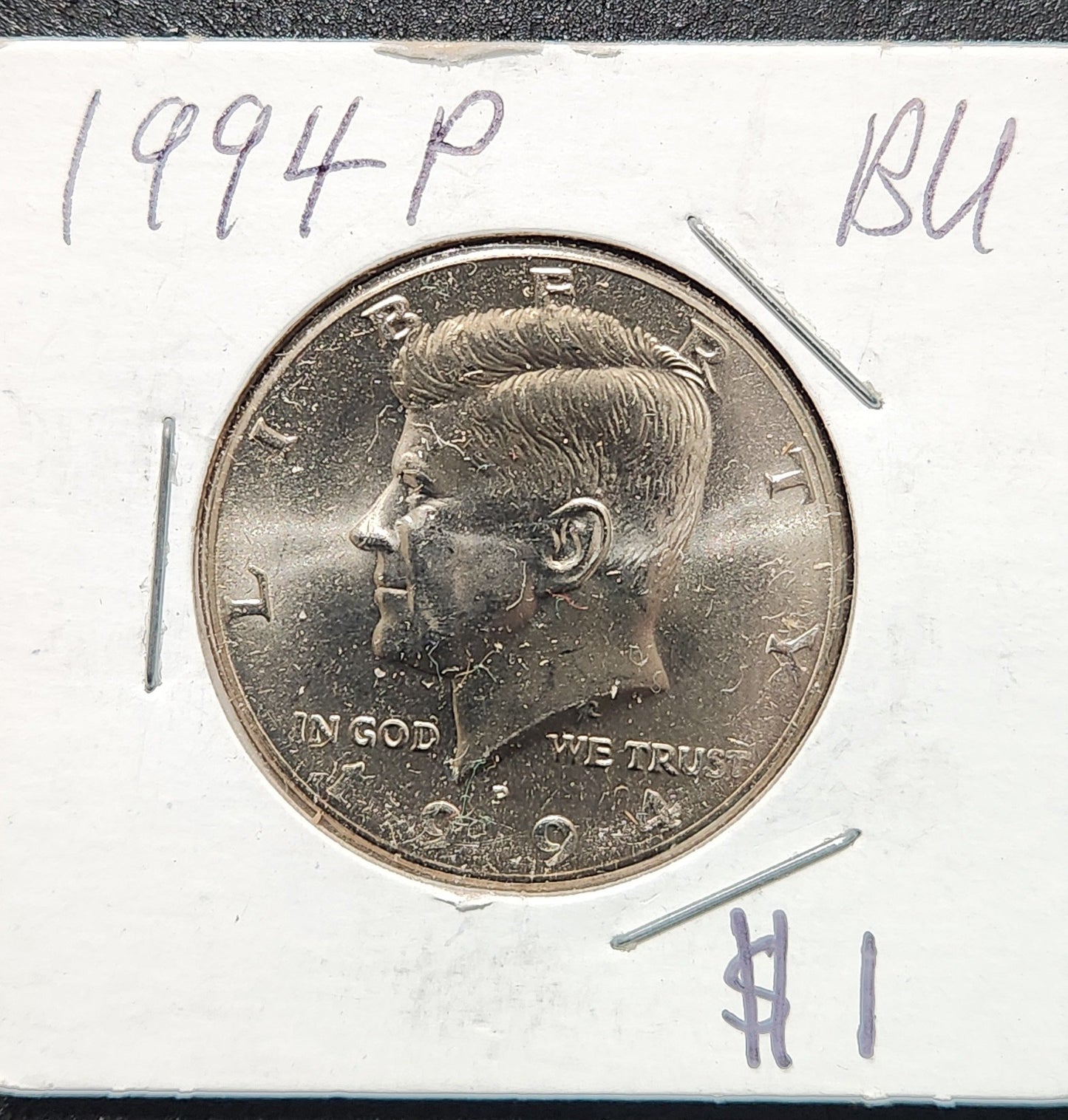 1994-P Kennedy Half Dollar BU 6966 — Obverse