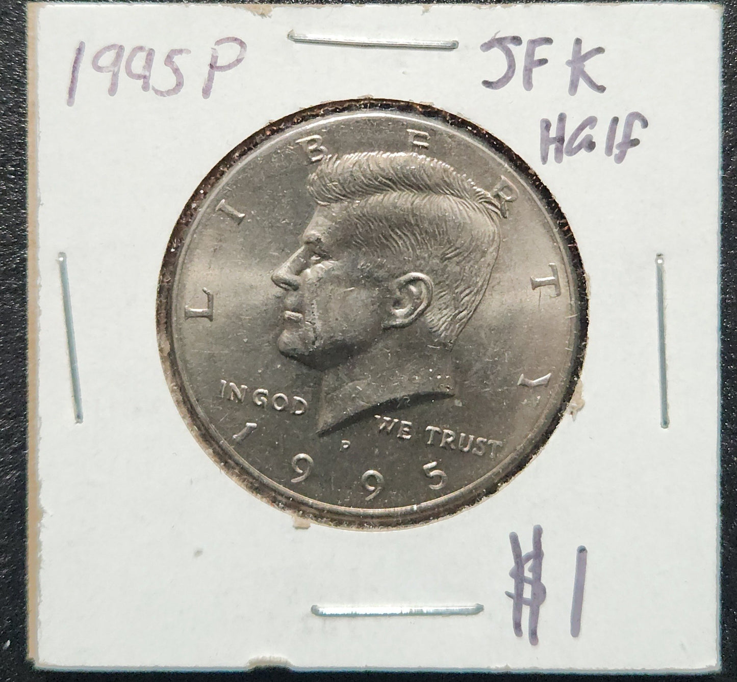 1995-P JFK Half 6968 — Obverse