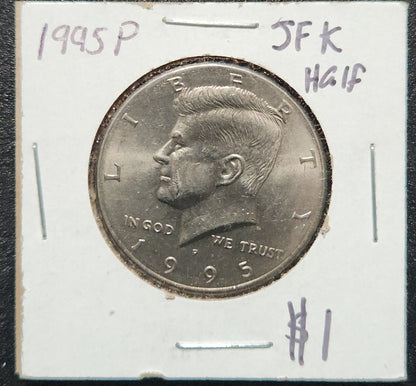 1995-P JFK Half 6968 — Obverse