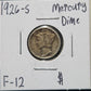 1926-S Mercury Dime F-12 4557.12 — Obverse