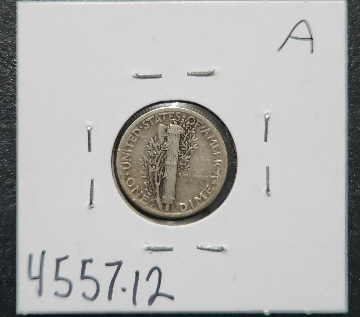 1926-S Mercury Dime F-12 4557.12 — Reverse