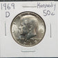 1969-D Kennedy Half 6925.5 — Obverse